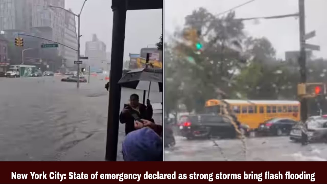 New York City: State of emergency declared as strong storms bring flash ...