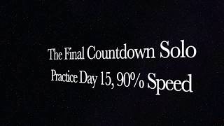 The Final Countdown Guitar Solo Day 14, 90 Speed