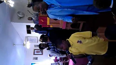 Donald McCants III Singing at church in Nashville,