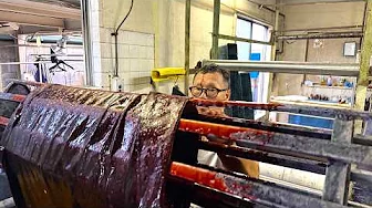 GIANT BLUEFIN TUNA FISH!! The Process of Making a Red Noren.