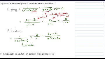 Partial Fraction Decomposition Part 4