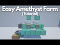 Minecraft simple amethyst farm updated  blendigi shorts 3
