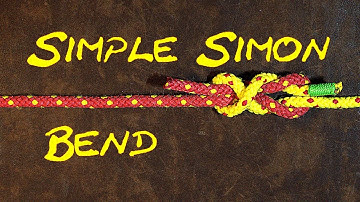 Simple Simon Bend (Tutorial) Low Profile Knot