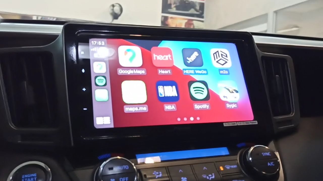 Toyota Rav4 2014 - central Pioneer 9" com Apple CarPlay e Android Auto sem fio