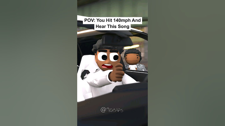 POV: You Hit 140mph And You Hear This Song