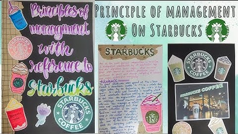 Project on principle of management|Starbucks|business studies class12|#project #class12