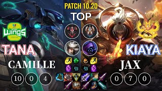 JAG TaNa Camille vs GAM Kiaya Jax Top - KR Patch 10.20