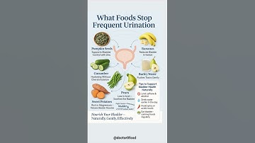 Foods to Stop Frequent Urination | Natural Bladder Health Tips #healthylifestyle #healthyeating