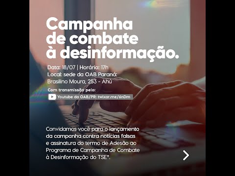 CAMPANHA DE COMBATE À DESINFORMAÇÃO