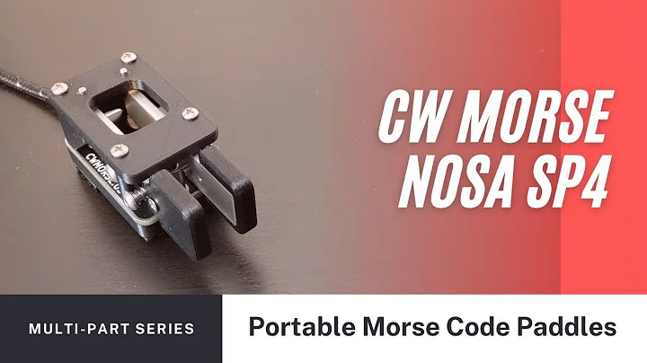 CW Morse SP4 Magnetic Iambic Double Paddle - Designed By N0SA