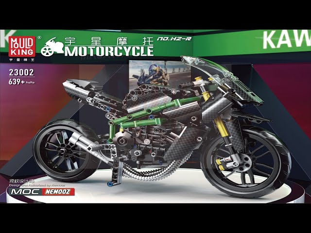 Mould King Instructions | Mould King Bike | 23002 | Kawasaki H2R