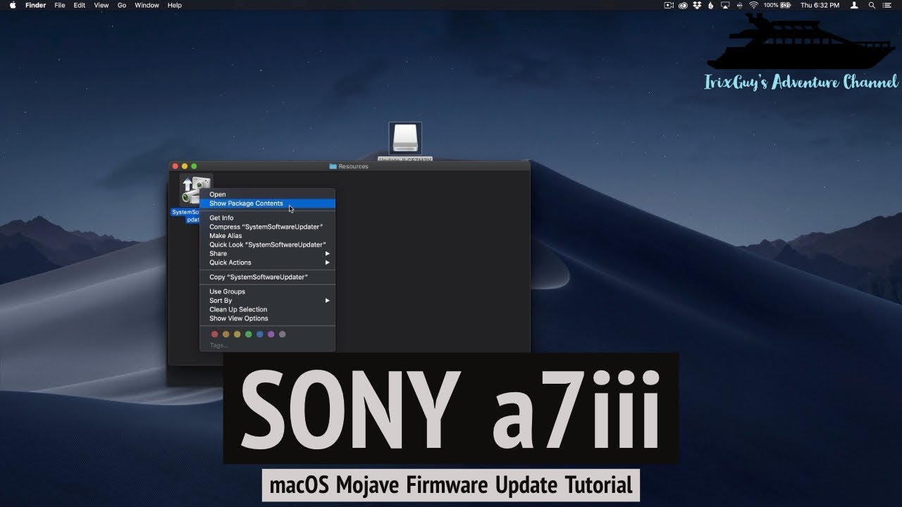 modvirke Hvornår Hals Sony a7iii Firmware Update Fix macOS Mojave - YouTube