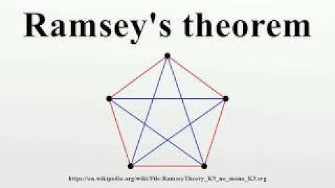 Ramseys theorem
