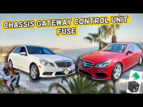 MERCEDES W212 E CLASS CHASSIS GATEWAY CONTROL UNIT FUSE LOCATION E350 E400 E250 E200 E220 E250 CDI B