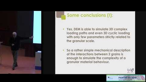 Discrete Element Modelling in Granular Mechanics, Recent Breakthroughs - F. Darve
