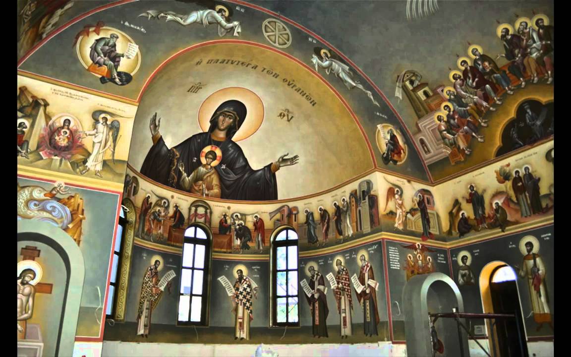 WALL PAINTING IN A CHURCH. PANTOKRATOR VIRGIN MARY Display.m4v YouTube