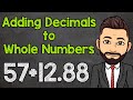 How to Add Decimals and Whole Numbers | Math with Mr. J