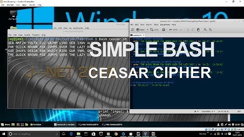 Simple Ceasar Cipher With Bash On Linux