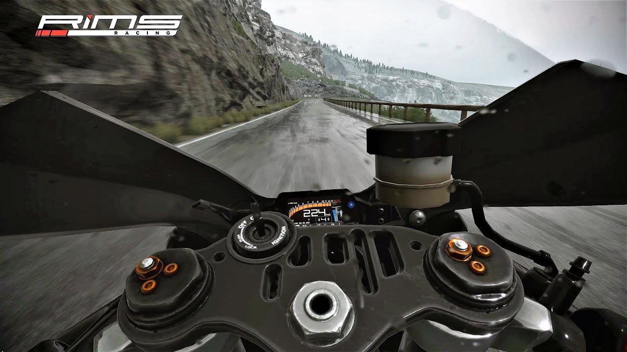 Yamaha YZF R1 POV Full Rain Gameplay RiMS Racing 4K UHD 60FPS - YouTube