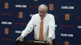 Jim Boeheim postgame news conference after Syracuse basketball vs. Georgetown (2018)