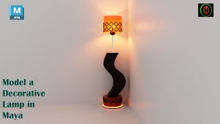 Autodesk Maya | How to Model a Decorative Lamp.