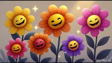 One Little, Two Little Friends | 3D Counting Song for Kids | Vivid Nest 3D