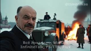 Владимир Ленин на Красной площади. Репортаж (ai, wan2.1, flux)