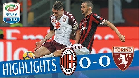 Milan - Torino 0-0 - Highlights - Giornata 14 - Serie A TIM 2017/18