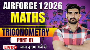 AIRFORCE 1 2026 Maths | Trigonometry Part-01 | Airforce 1 2026 Y group Maths by Robin Sir