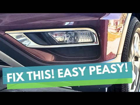 Honda CRV Fog Light Bulb Replacement, Broken Assembly Fix, Failure