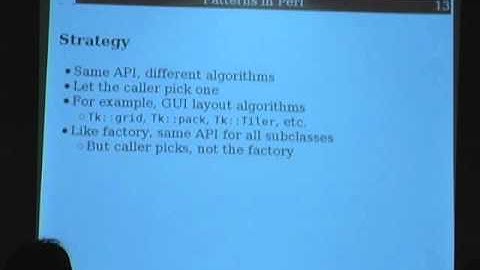 Dave Rolsky - Patterns in Perl