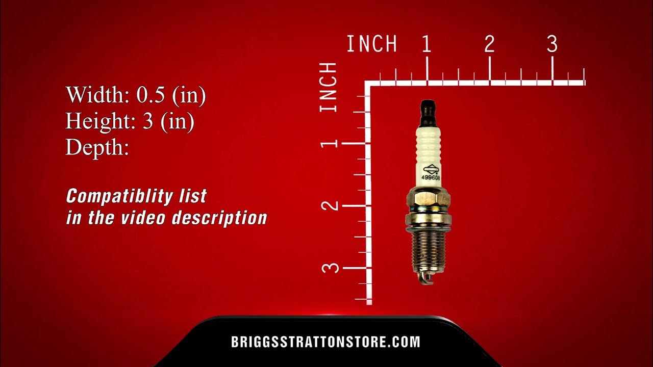 Briggs and Stratton 500E Spark Plug 692051 OEM YouTube