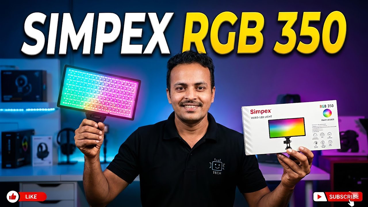 BEST SIMPEX RGB 350 LED STUDIO LIGHT || SIMPEX 2026 UNBOXING AND FULL ...