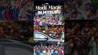 An enthusiastic welcome to PM Modi in Mysuru | #shorts