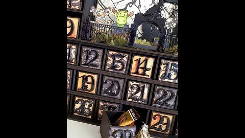 Halloween Advent Calendar   Drawer Assembly