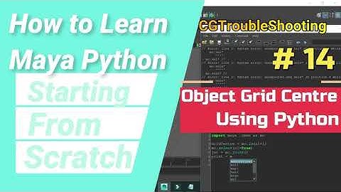 Object Centre Grid| Maya Python Script | #maya #python #English #programming