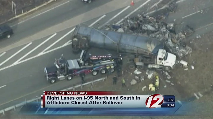 Highway Lanes Closed After Tractor-Trailer Crash