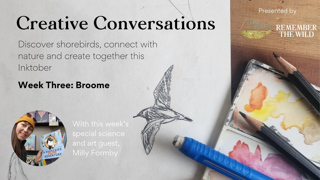 Inktober Creative Conversations: The wide open beaches of Broome with expert guest Milly Formby