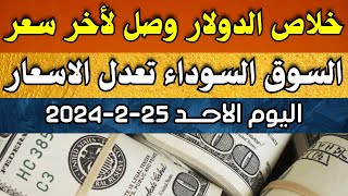 الدولار فى السوق السوداء | اسعار الدولار والعملات اليوم الاحد 25-2-2024 في مصر