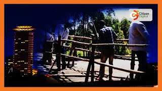 Silibwet village residents repair dangerous bridge