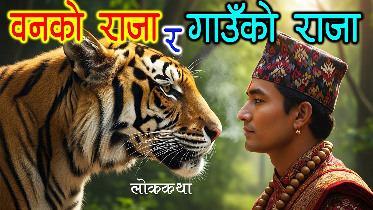 वनको राजा र गाउँको राजा [BAN KO RAJA RA GAU KO RAJA] Lok Katha Nepali / Folk Tales Nepali / Katha
