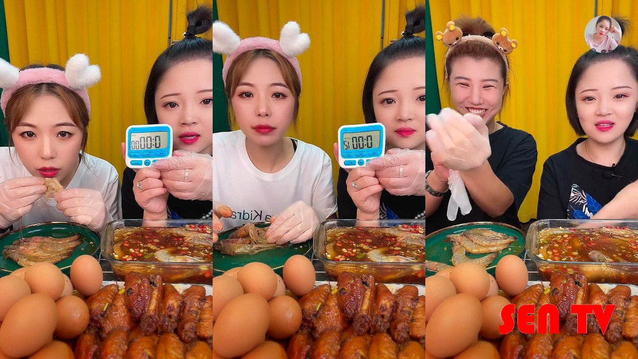 【SENTV MUKBANG】ASMR MUKBANG 。 XIAOYU MUKBANG。먹방 샤오위。160721。5