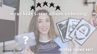 Stray Kids '5-STAR' ⭑ ⭑ ⭑ ⭑ ⭑ Album unboxing + SIGNED postcards!