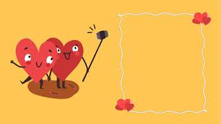 Heart Couples Animation | Romantic Intro and Outro Template | No Text | With Blank Textbox