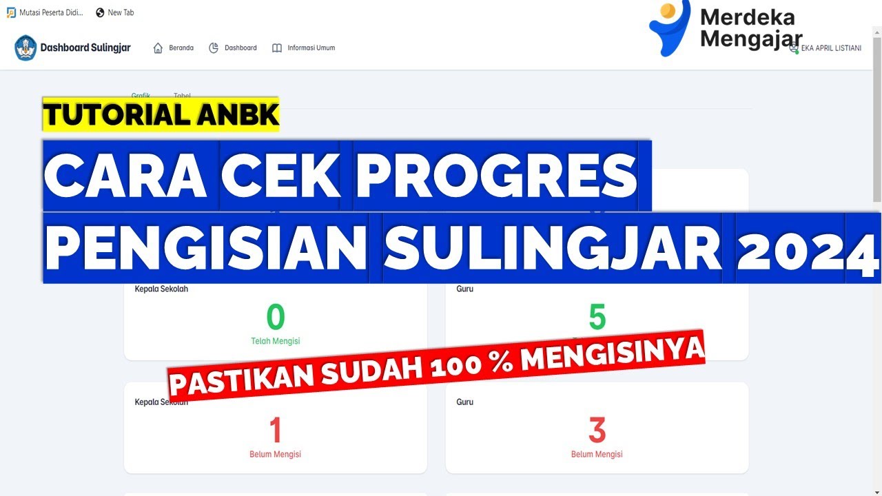 CARA CEK PROGRES PENGISIAN SULINGJAR 2024 - YouTube