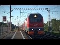 Электровоз ЭП2К-187 с поездом №002 «Красная Стрела», платформа Соколов Ручей