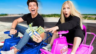 Preston VS Brianna DRIVING Challenge for $10,000!