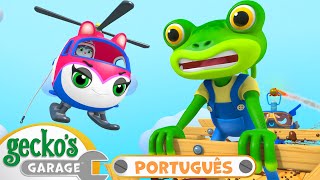 Resgate de Helicóptero! | Melhores Episódios | Garagem do Gecko | Desenhos Animados em Português