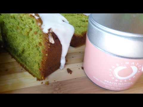 Peach Matcha Pound Cake