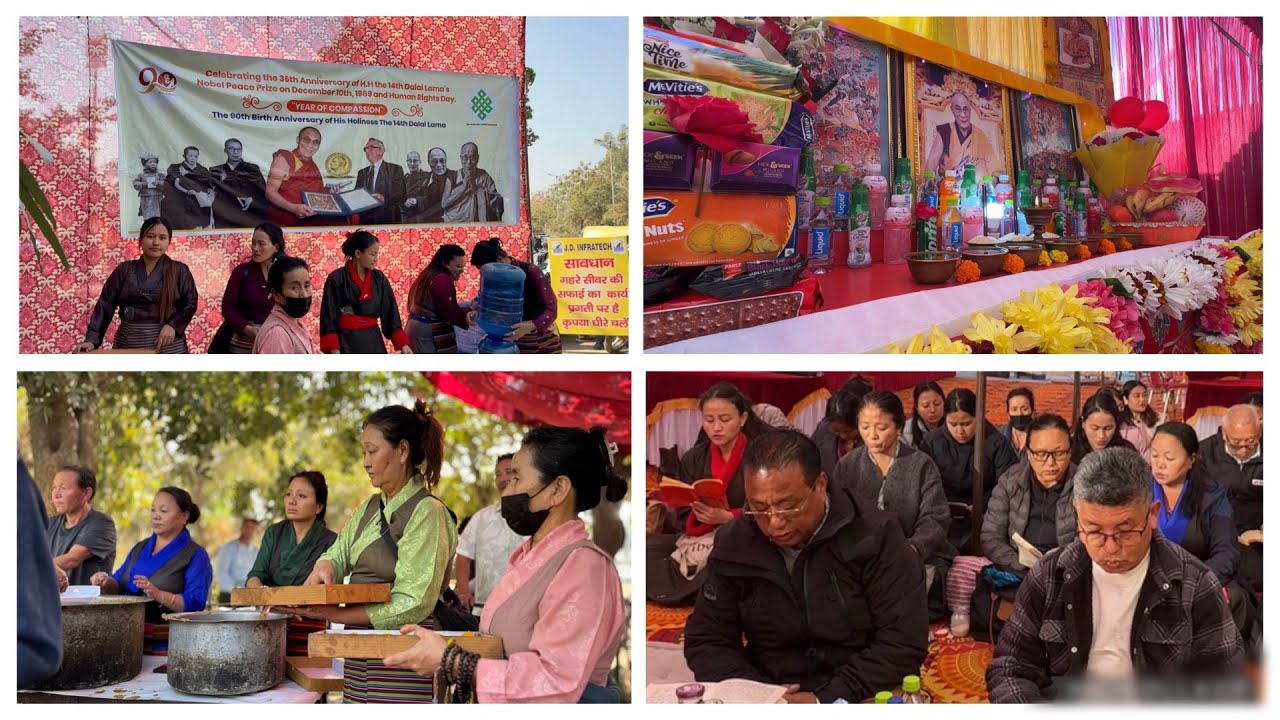 Celebrating 36 years of His Holiness the Dalai Lama’s Nobel Peace Prize | Tibetan Market, Faridabad.